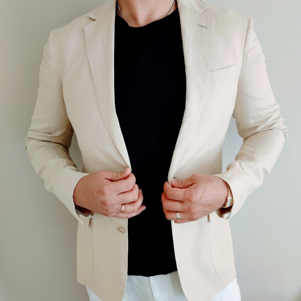 Ralph Lauren Purple lable linen/silk blazer - Picture 1 of 14